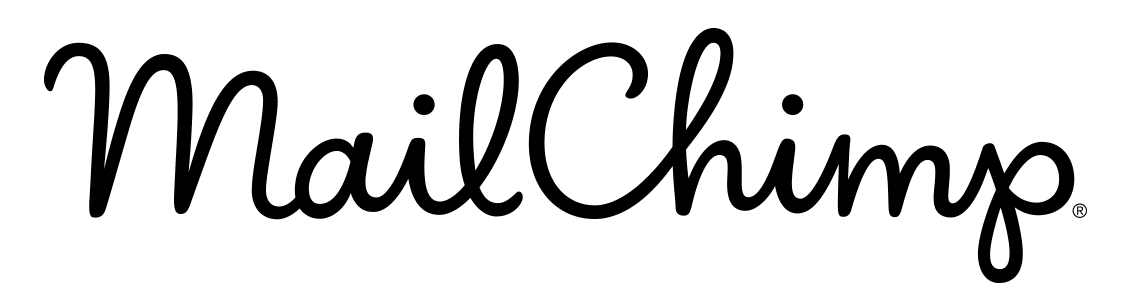 The image displays the Mailchimp logo, featuring MailChimp in a cursive, playful black font on a white background, perfectly embodying the synergy often seen in tools like Business Central.